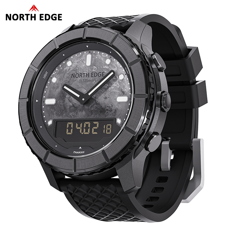 NORTH EDGE THARSIS Men Carbon  - Altimeter Compass Watch review and price
